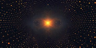 渐变辐射金色背景