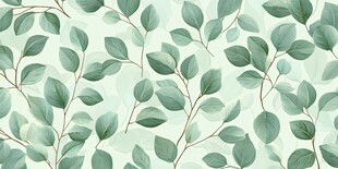 自然枝叶墙纸花纹