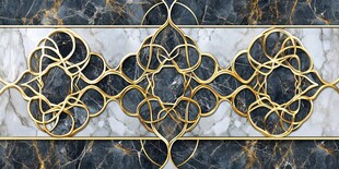 金属线条镶嵌背景墙