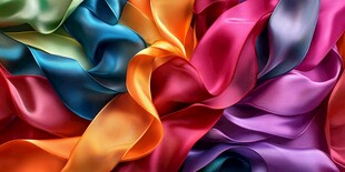 炫彩丝绸背景