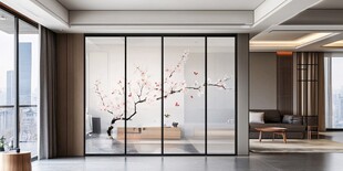 中式移动玻璃门