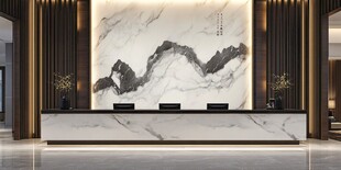 新中式酒店前台