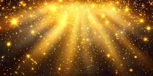 金黄色星光背景