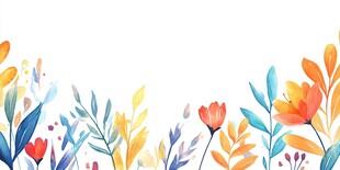 植物背景扁平插画