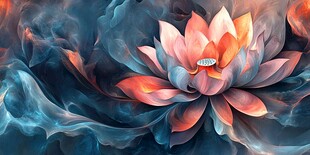 抽象荷花意境荷花