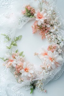 唯美花环