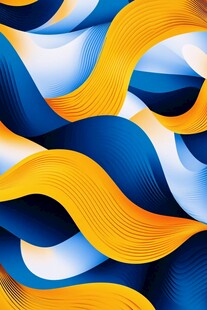 炫彩波浪蓝色渐变纹理