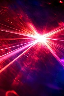 红色光晕科技感光