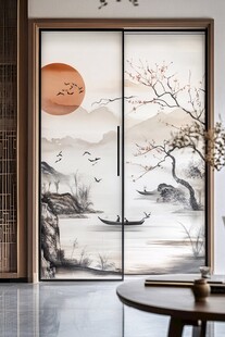 新中式山水门窗