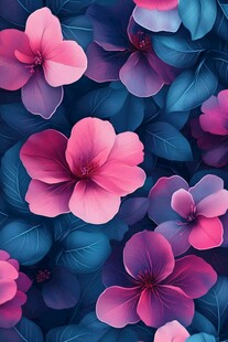 3d立体花壁纸