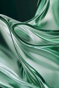 绿色绸缎图