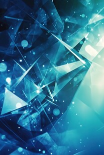 酷炫蓝水晶立体背景