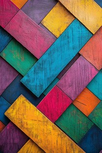 彩色木板花纹
