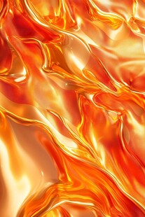 金色动感线条流体熔浆