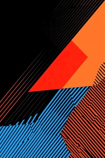 创意线条色块背景