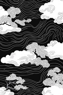 暗纹云团贵气云纹图案