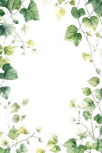 银杏树叶边框背景