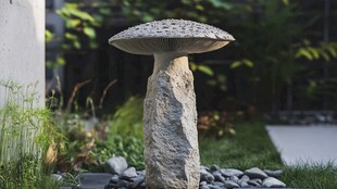 蘑菇园艺雕塑