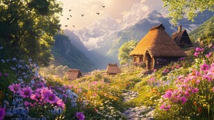唯美农村场景