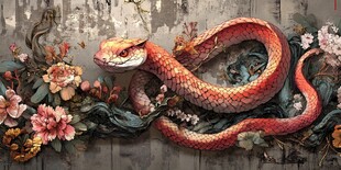 苏花蛇菰包装插画