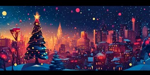 圣诞节城市