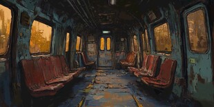 纵深感铁路涂鸦