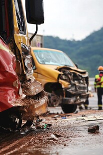 交通事故车辆残骸