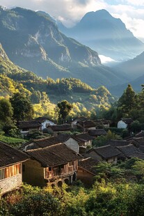 唯美大山深处有人家