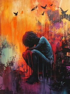 孤独的灵魂插画