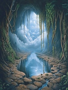 梦幻森林立体画