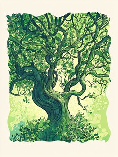 树系列插画