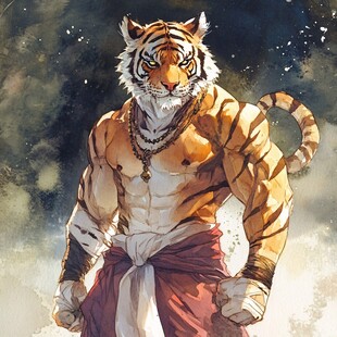 tiger拟人