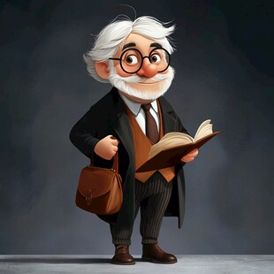 智者学者插画