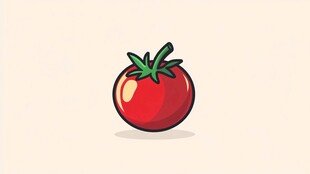 扁平西红柿插画