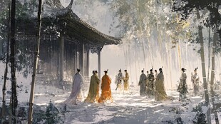 披风榭插画