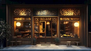 点心店橱窗设计