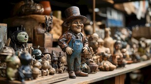 木雕玩偶店