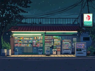 夜景便利店