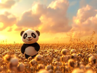 卡通熊猫壁纸