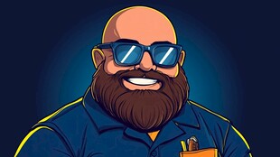 卡通酷潮大叔头像