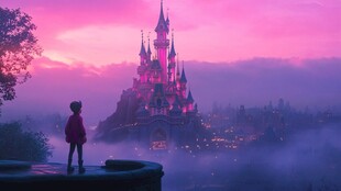 粉红色的梦幻城堡