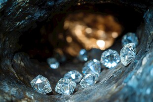 金伯利岩中的钻石