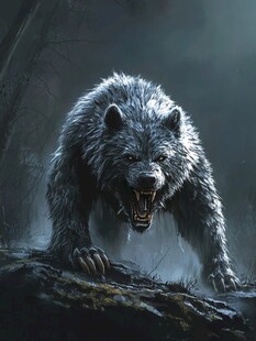 雄壮的动物插画