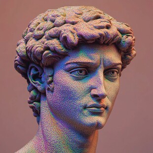 大理石凯撒头像