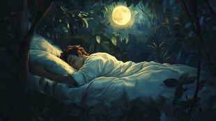 睡前故事插画封面