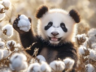 毛绒绒的小熊猫