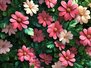 3d立体花壁纸