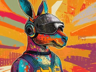 酷帅霸气兔形象