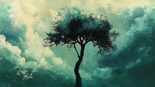 神秘梦幻的大树