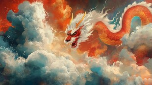 龙年横版插画
